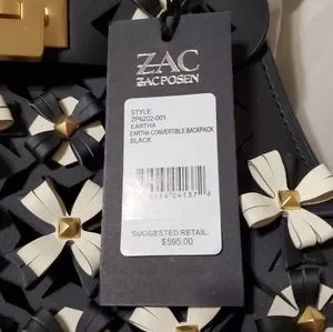 Nwt Zac ZacPosen Black backpack/shoulder and top handle bag. ZAC Zac Posen | Bags | Nwt Zac Zacposen Black  main image 2